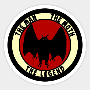 The Man, the Moth, the Legend Sticker